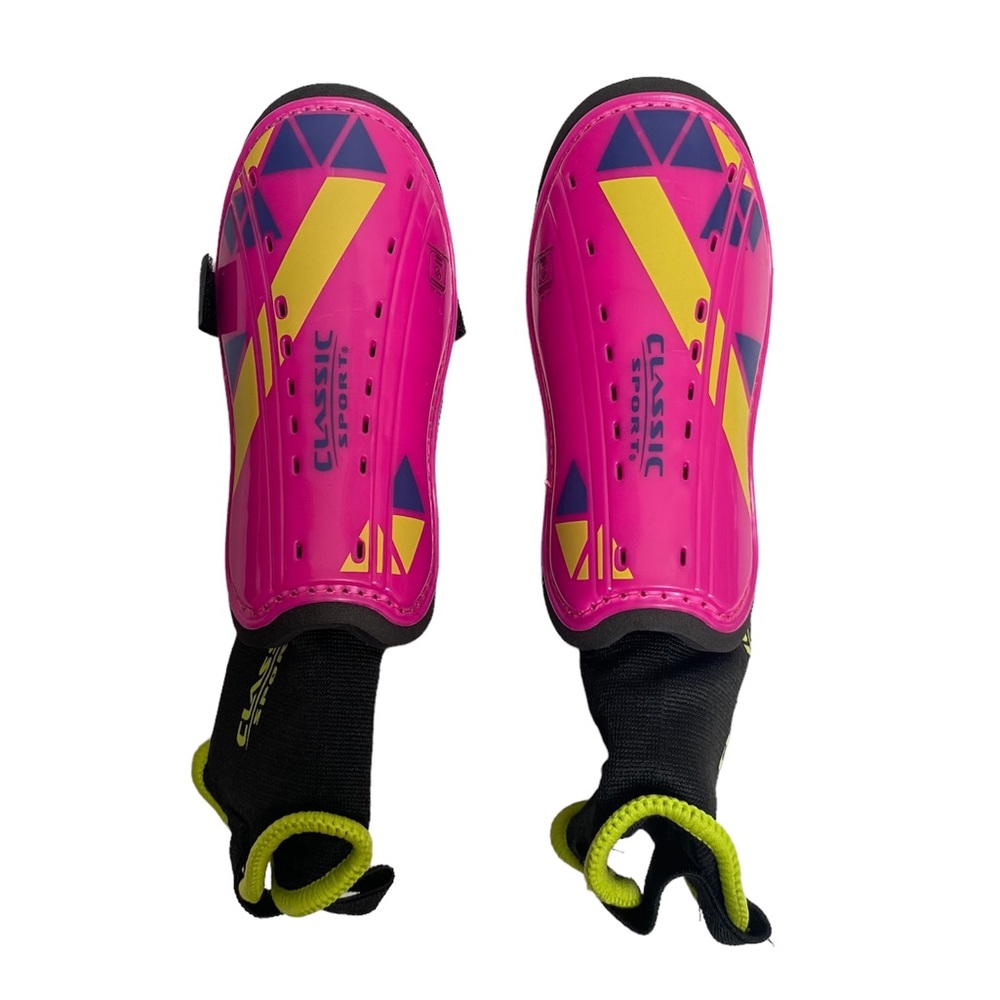 Classic Sport Girls Shinguards, Pink & Black, XS